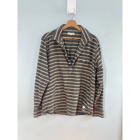 Far Afield striped nautical sz 3 collared shirt 100% cotton - Picture 1 of 7